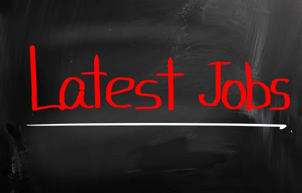 Latest Jobs Concept — Stock Photo, Image