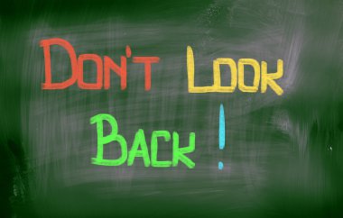 Don't Look Back Concept clipart