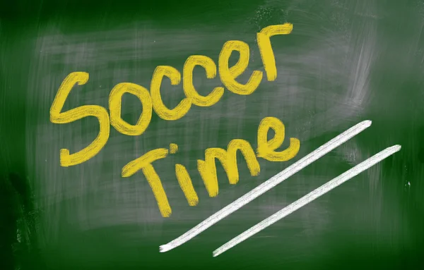 サッカーの時間の概念 — ストック写真