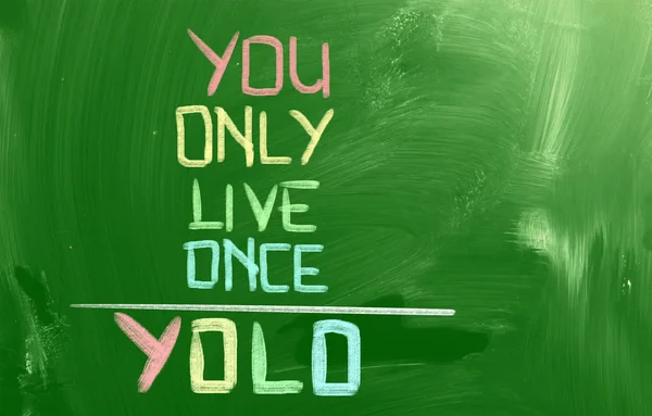 You Only Live Once Concept — Stock Photo, Image