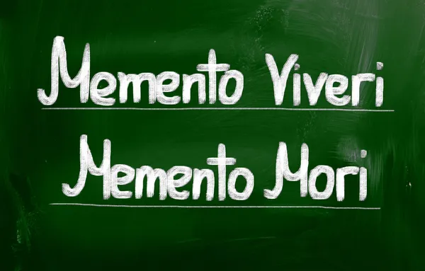 Memento Viveri Memento Mori Concepto — Foto de Stock