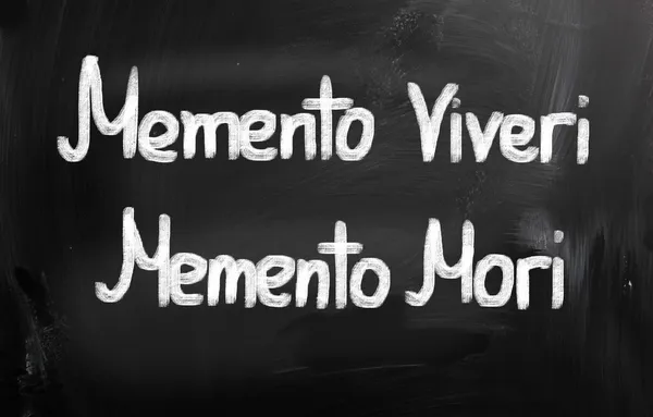 Memento Viveri Memento Mori Concept — Stock Photo, Image