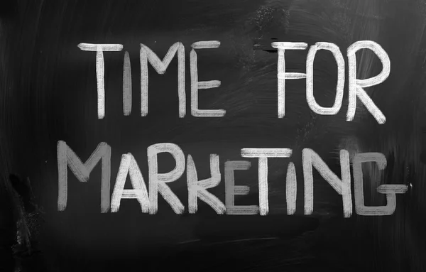 Temps pour le concept de marketing — Photo