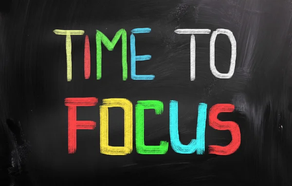 Time To Focus Concept — Stock Photo, Image