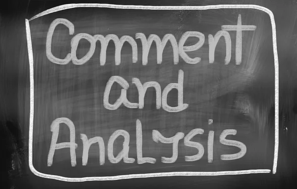 Comment And Analysis Concept — Stock Photo, Image