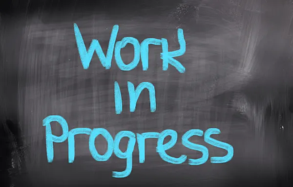 Work In Progress Concept — Stock Photo, Image