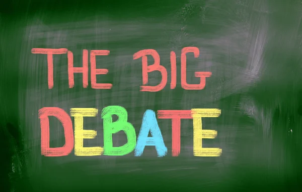 The Big Debate Concept — Stock Photo, Image