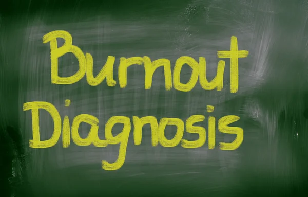 Concepto de diagnóstico por burnout — Foto de Stock