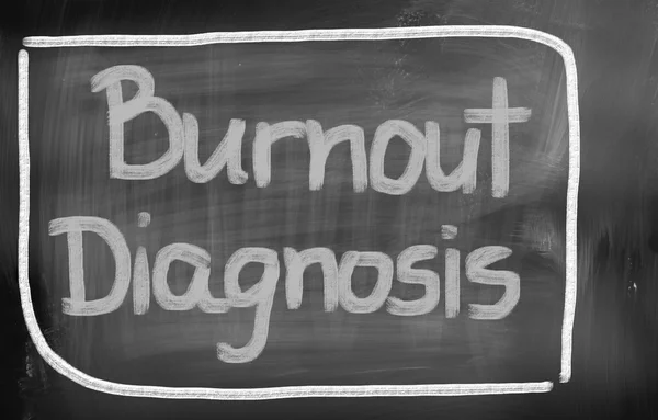 Burnout teşhis kavramı — Stok fotoğraf