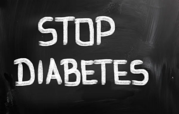 Stop diabetesbegrebet - Stock-foto