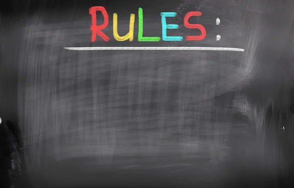 Κανόνες έννοια — Φωτογραφία Αρχείου