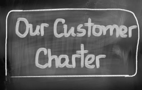 Müşteri charter konseptimiz — Stok fotoğraf