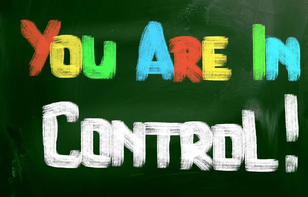 You Are In Control Concept — Stock Photo, Image