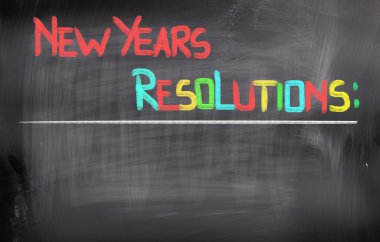 New Years Resolutions Concept clipart