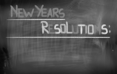 New Years Resolutions Concept clipart