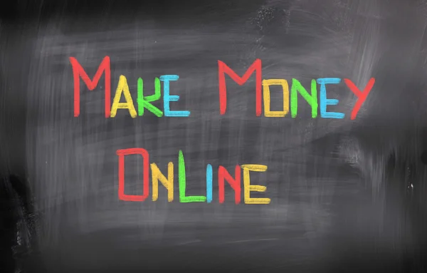 Make Money Online Concept — Stock Photo, Image