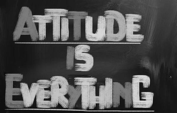 Atitude é tudo conceito — Fotografia de Stock