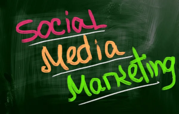 Concept de marketing des médias sociaux — Photo