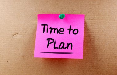 zaman kavramı planı