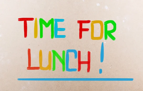 Idő ebéd koncepció — Stock Fotó