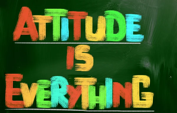 La actitud lo es todo Concepto —  Fotos de Stock