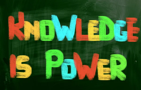 El conocimiento es concepto de poder —  Fotos de Stock