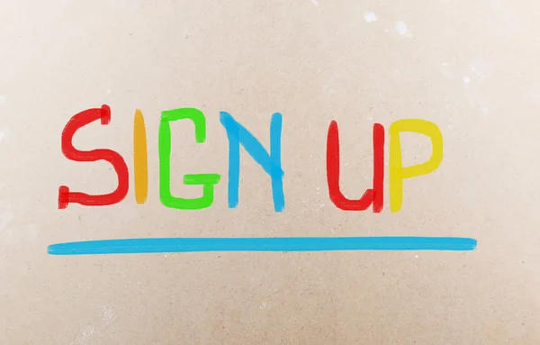 Sign Up Concept — Stock Photo, Image