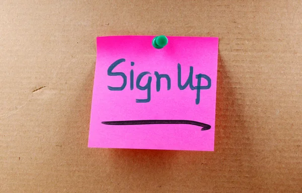 Sign Up Concept — Stock Photo, Image