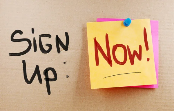 Sign Up Concept — Stock Photo, Image