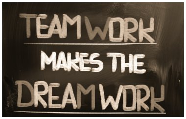 ekip çalışması rüya iş kavramı hale getirir.