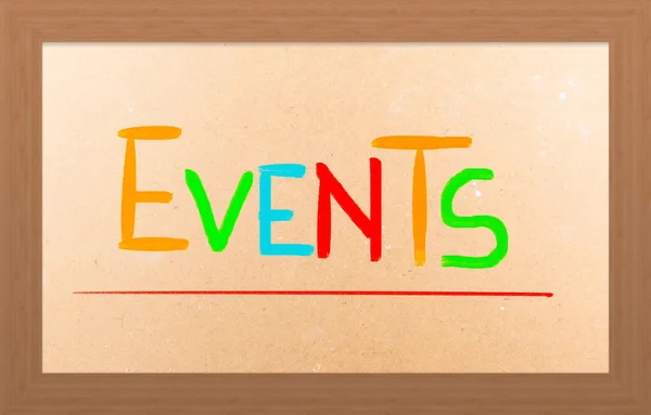 Events Concept — Stock Photo, Image