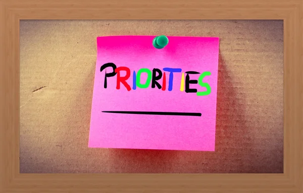 Priorities Concept — Stock Photo, Image