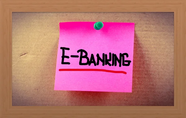 Concetto di e-banking — Foto Stock