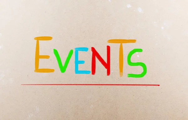 Events Concept — Stock Photo, Image