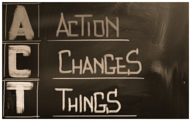 Action Changes Things Concept clipart