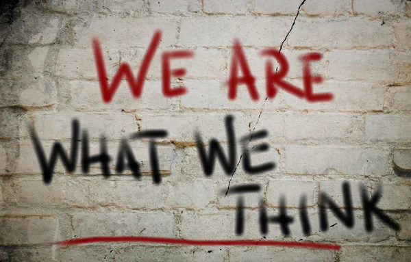 We Are What We Think Concept — Stock Photo, Image