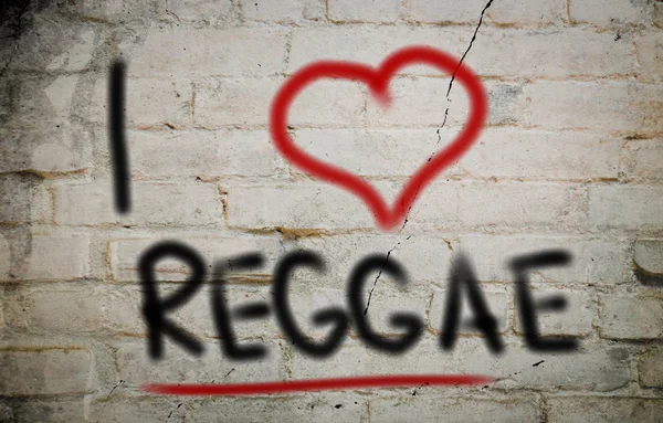 Adoro Reggae Concept — Foto Stock