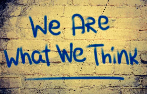 We Are What We Think Concept — Stock Photo, Image