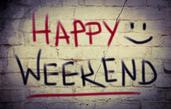 Happy Weekend Concept — Stock Photo, Image