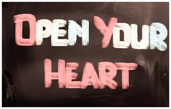 Open Your Heart Concept — Stock Photo, Image