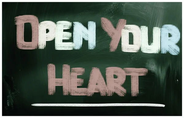 Open Your Heart Concept — Stock Photo, Image