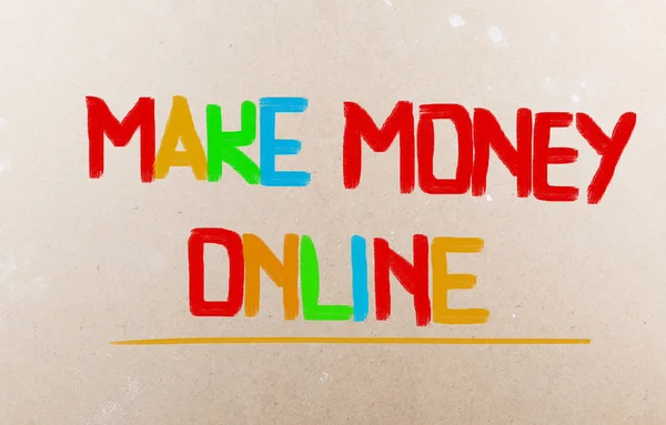 Make money online koncepció — Stock Fotó