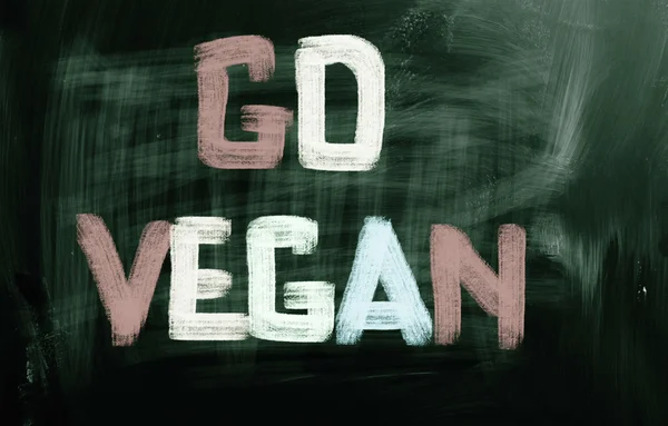 Vai al concetto vegano — Foto Stock