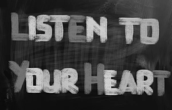 Listen To Your Heart Concept — Stock Photo, Image