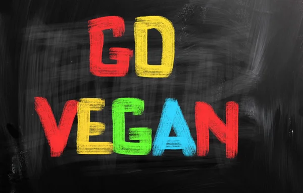 Vai al concetto vegano — Foto Stock