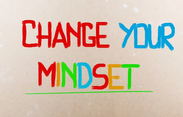 Cambia il tuo concetto di mentalità — Foto Stock