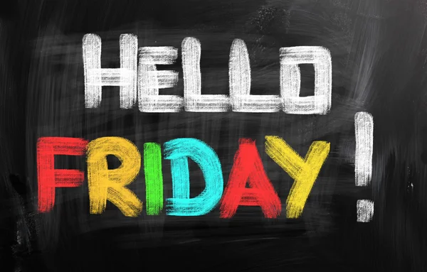 Hello Friday Concept — Stock Photo, Image