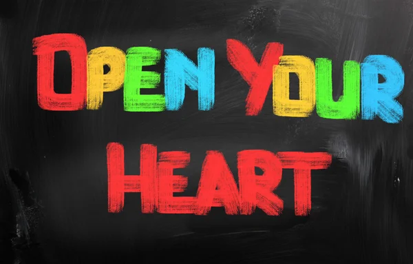 Open Your Heart Concept — Stock Photo, Image