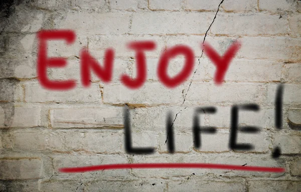 Ciesz się koncepcja życia — Zdjęcie stockowe