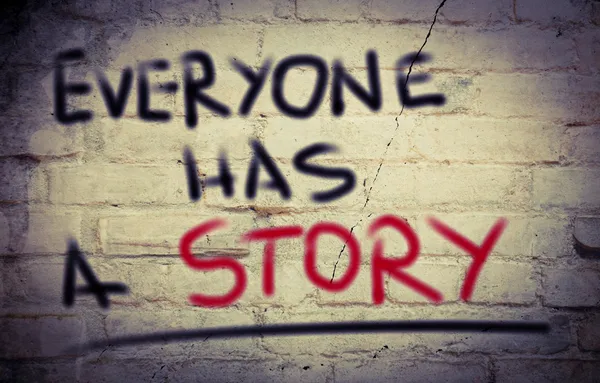 Everyone Has A Story Concept Stock Picture